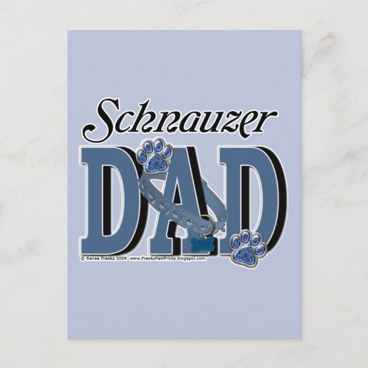 Schnauzer DAD Briefkaart (Voorkant)