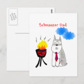 Schnauzer Dad Briefkaart (Voorkant / Achterkant)