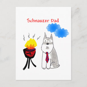 Schnauzer Dad Briefkaart