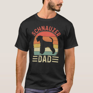 Schnauzer Dad hondeneigenaar Schnauzer Dog T-shirt