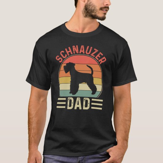 Schnauzer Dad hondeneigenaar Schnauzer Dog  T-shirt (Voorkant)