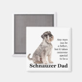 Schnauzer Dad Magnet (Voorkant / Achterkant)