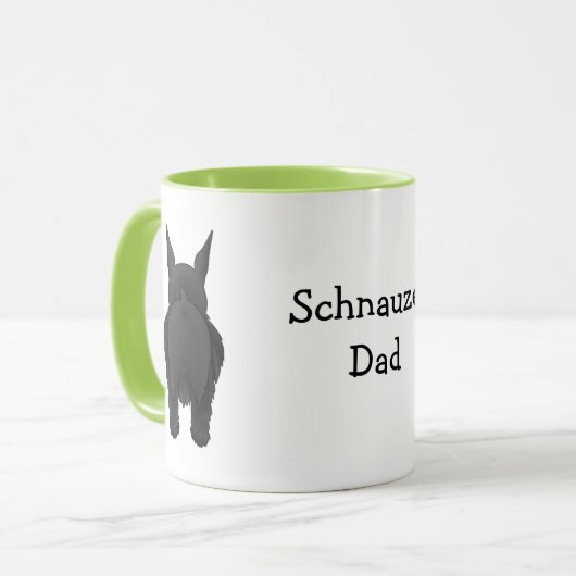 Schnauzer Dad Mok (Voorkant links)