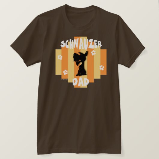 Schnauzer Dad Shirt (Design voorkant)