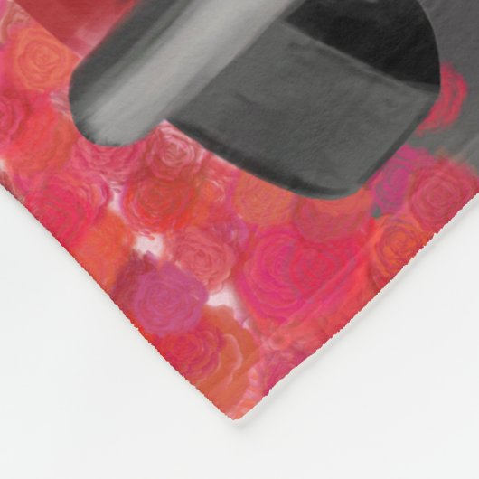 Schnauzer Dog Auto met hart Valentijnse Fleece Deken (Hoek)