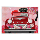 Schnauzer Dog Auto met hart Valentijnse Groot Cadeauzakje (Achterkant)