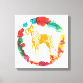 Schnauzer dog canvas afdruk (Voorkant)