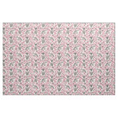 schnauzer dog cherry blosesroze stof (Fat Quarter)