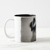 Schnauzer Dog Coffee Cup Tweekleurige Koffiemok (Links)