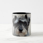Schnauzer Dog Coffee Cup Tweekleurige Koffiemok (Center)