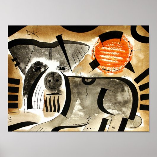 Schnauzer dog dk_2005aug8e poster (Voorkant)