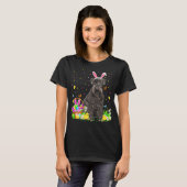 Schnauzer Dog Easter Egg Hunting Schnauzer Easter T-shirt (Voorkant volledig)