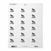 Schnauzer/Dog Etiket (Full Sheet)