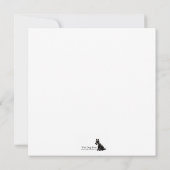 Schnauzer Dog Flat Note Kaart Notitiekaartje (Achterkant)