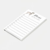 Schnauzer Dog gepersonaliseerd om Lijst te doen Post-it® Notes (Schuin)