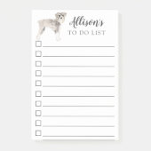 Schnauzer Dog gepersonaliseerd om Lijst te doen Post-it® Notes (Voorkant)