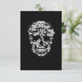 Schnauzer Dog Graphic Halloween Skull Costumes RSVP Kaartje (Staand voorkant)