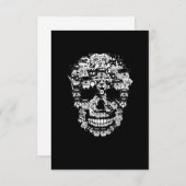 Schnauzer Dog Graphic Halloween Skull Costumes RSVP Kaartje (Voorkant / Achterkant)