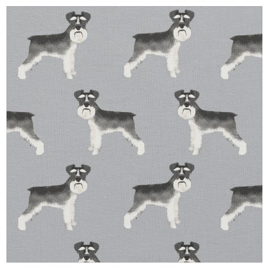 schnauzer dog grijs stof (Close Up)