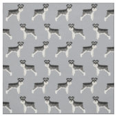 schnauzer dog grijs stof (Swatch)