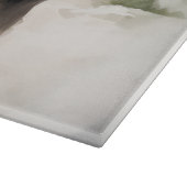 Schnauzer Dog in sneeuwkerst Snijplank (Hoek)