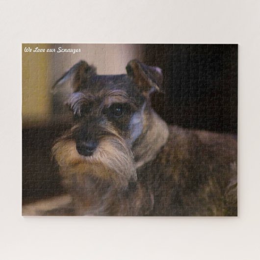 Schnauzer Dog Jigsaws. Jigsaw Puzzle Legpuzzel (Horizontaal)