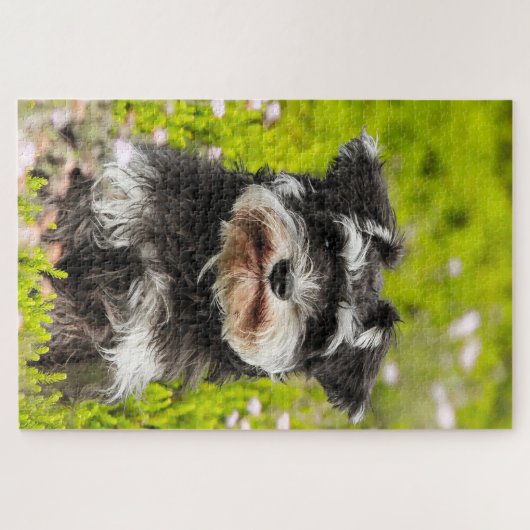 Schnauzer Dog Jigsaws. Legpuzzel (Horizontaal)