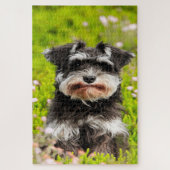 Schnauzer Dog Jigsaws. Legpuzzel (Verticaal)
