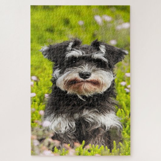 Schnauzer Dog Jigsaws. Legpuzzel (Verticaal)