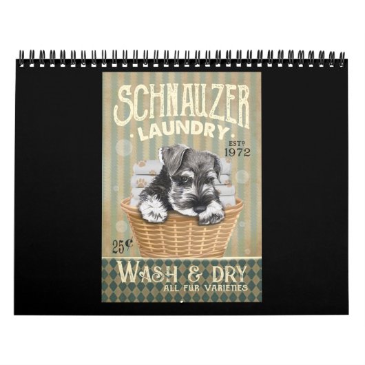 Schnauzer Dog Kalender (Hoes)