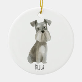 Schnauzer Dog Keramisch Ornament