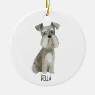 Schnauzer Dog Keramisch Ornament