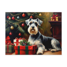 Schnauzer Dog Kerstmis
