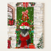 Schnauzer Dog Kerstmis Planner (Achterkant)