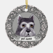 Schnauzer Dog Loving Memory ornament (Voorkant)