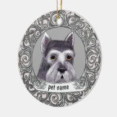 Schnauzer Dog Loving Memory ornament (Links)