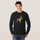 Schnauzer Dog Mardi Gras Carnivals Funny Puppy Lov T-shirt (Voorkant volledig)