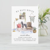 Schnauzer Dog Moving Announcement Aankondiging (Staand voorkant)