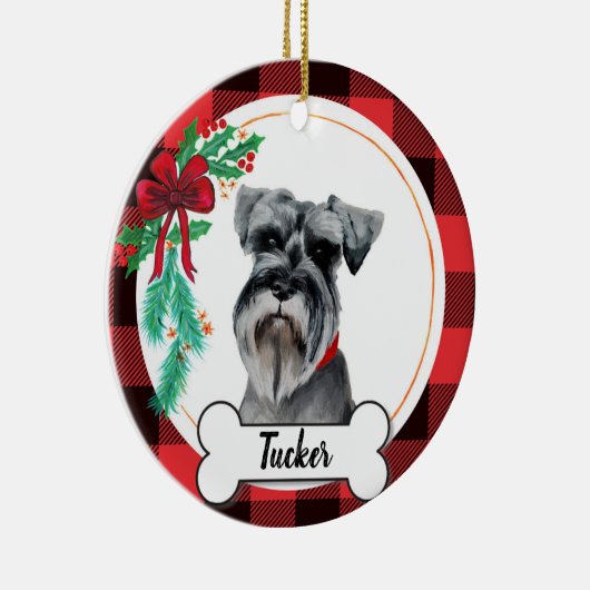 Schnauzer Dog Ornament (Rechts)