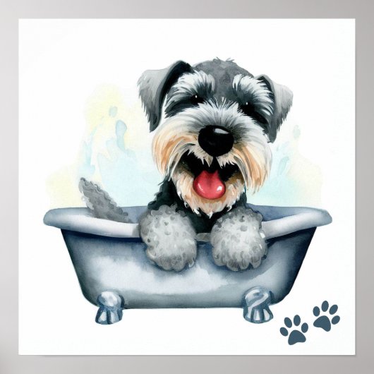 Schnauzer Dog Poster (Voorkant)