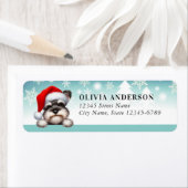 Schnauzer Dog Retouradreslabels Etiket (Insitu)