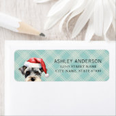 Schnauzer Dog Retouradreslabels Etiket (Insitu)