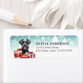 Schnauzer Dog Return Address Labels (Insitu)