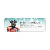 Schnauzer Dog Return Address Labels (Voorkant)