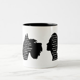 Schnauzer Dog Sanity Tweekleurige Koffiemok