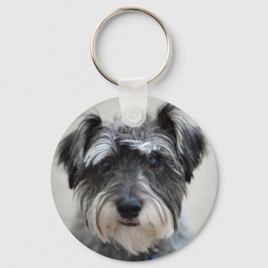 Schnauzer Dog Sleutelhanger (Voorkant)