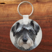 Schnauzer Dog Sleutelhanger (Voorkant)