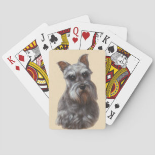 Schnauzer Dog-speelkaarten Pokerkaarten