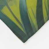 Schnauzer Dog Spring Bloemen Schilderen Fleece Deken (Hoek)