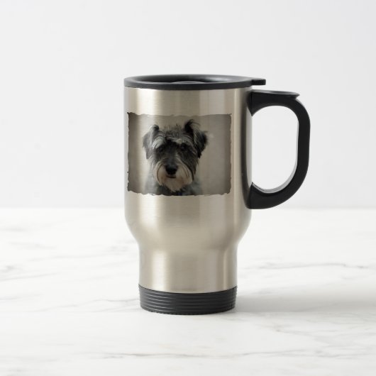 Schnauzer Dog Travel Mug Reisbeker (Rechts)